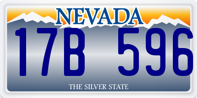 NV license plate 17B596
