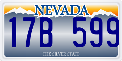 NV license plate 17B599