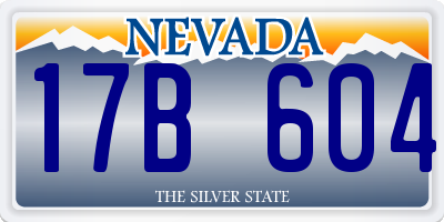 NV license plate 17B604