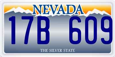 NV license plate 17B609