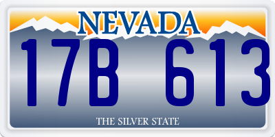 NV license plate 17B613