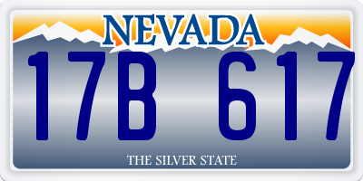 NV license plate 17B617