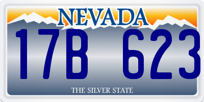 NV license plate 17B623