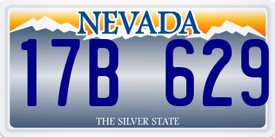 NV license plate 17B629