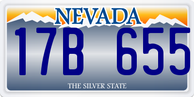 NV license plate 17B655
