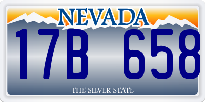 NV license plate 17B658