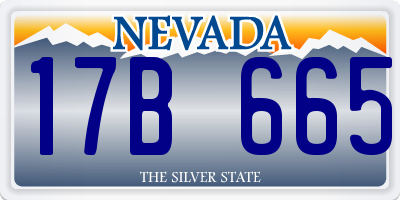 NV license plate 17B665