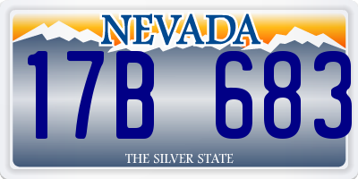 NV license plate 17B683