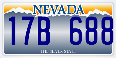NV license plate 17B688
