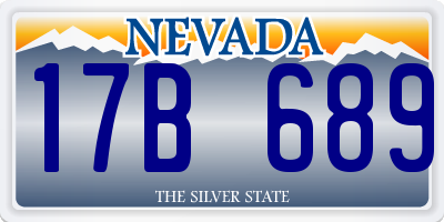 NV license plate 17B689