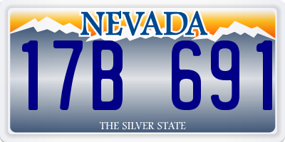 NV license plate 17B691
