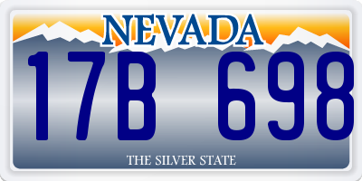 NV license plate 17B698