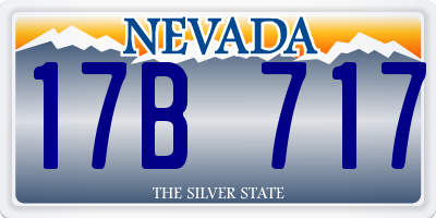 NV license plate 17B717