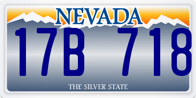 NV license plate 17B718