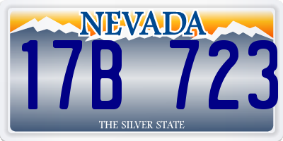 NV license plate 17B723
