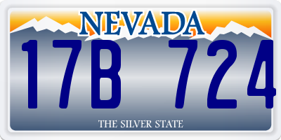 NV license plate 17B724