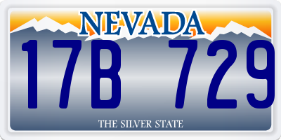 NV license plate 17B729