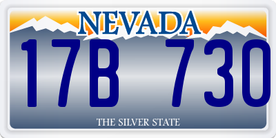 NV license plate 17B730