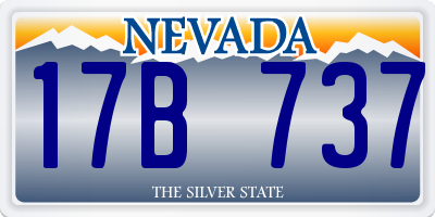 NV license plate 17B737