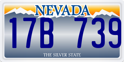 NV license plate 17B739