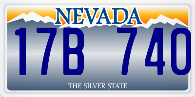 NV license plate 17B740