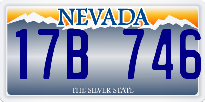 NV license plate 17B746