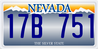 NV license plate 17B751