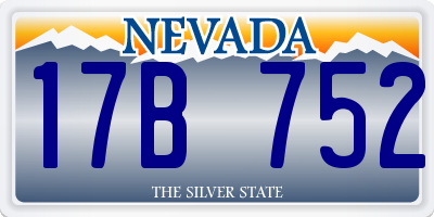 NV license plate 17B752