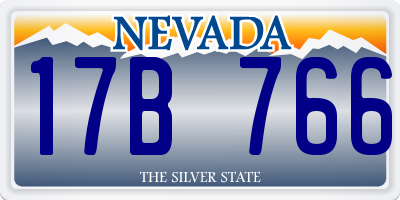 NV license plate 17B766