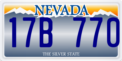 NV license plate 17B770