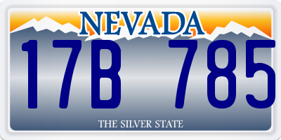 NV license plate 17B785