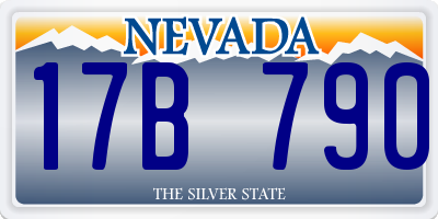 NV license plate 17B790