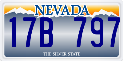 NV license plate 17B797