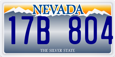 NV license plate 17B804
