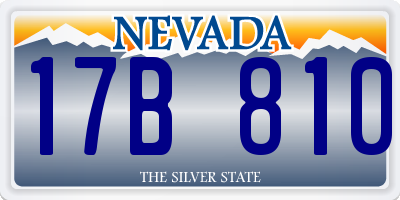 NV license plate 17B810
