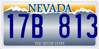 NV license plate 17B813
