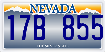 NV license plate 17B855