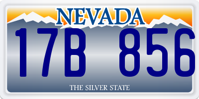 NV license plate 17B856