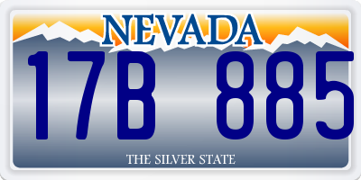 NV license plate 17B885