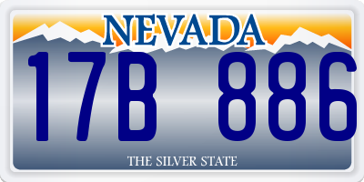 NV license plate 17B886