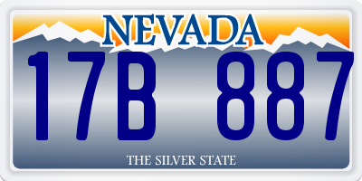 NV license plate 17B887