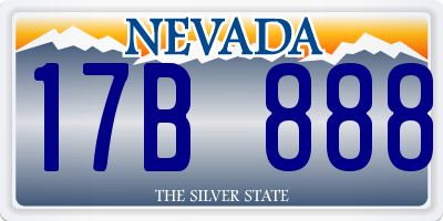 NV license plate 17B888