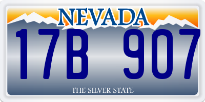 NV license plate 17B907