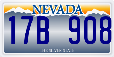 NV license plate 17B908