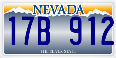 NV license plate 17B912