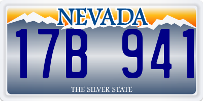 NV license plate 17B941