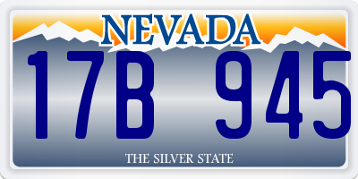 NV license plate 17B945