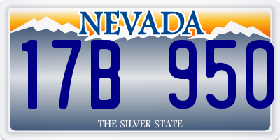 NV license plate 17B950