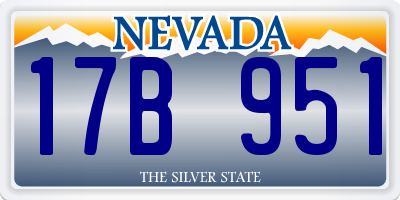 NV license plate 17B951