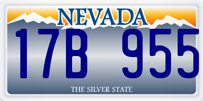 NV license plate 17B955